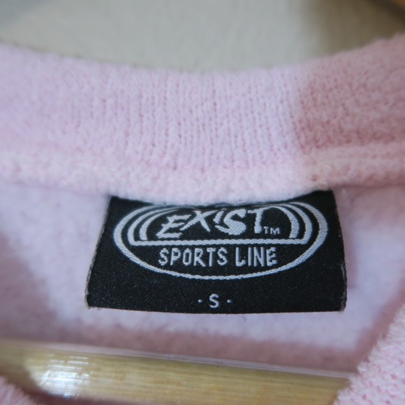 Pink Pullover Sweater Fleece Beach Embroidered Casual Comfy Vacation - Picture 6 of 9